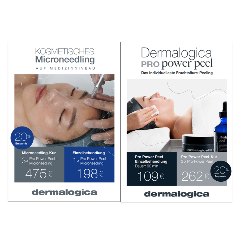Poster A1 - Microneedling/Pro Power Peel Angebot