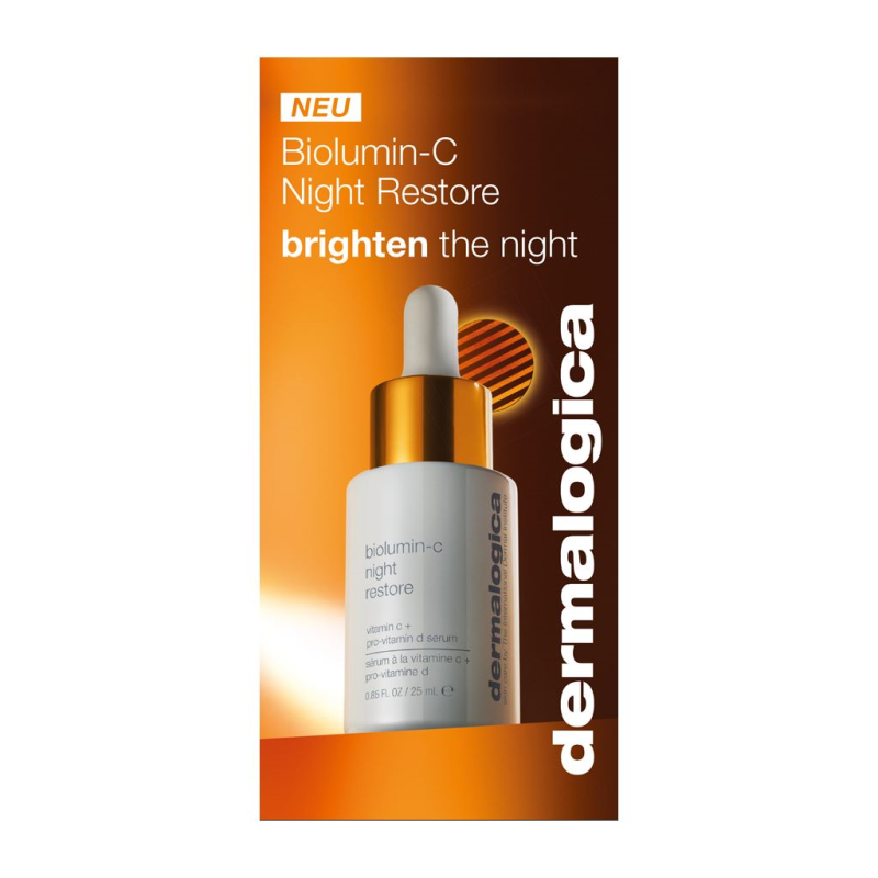 Flyer mit Probe - Biolumin-C Night Restore