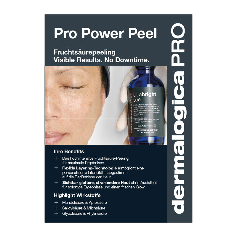 Pro Power Peel - Benefit Displaysheet A4